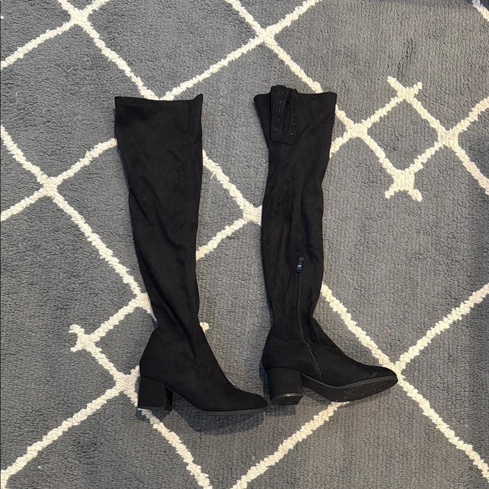 Black Over-the-Knee Women's Boots